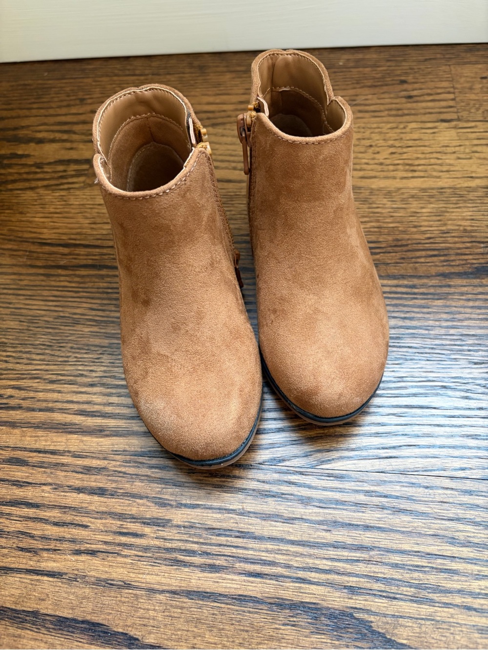Cat & Jack Kids Suede Ankle Boots - Camel Brown